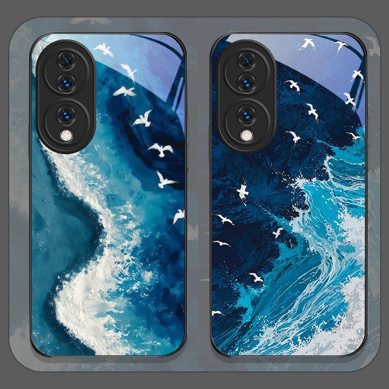 Huawei Mate 60 - غطاء هاتف من الزجاج المقوى مطبوع
