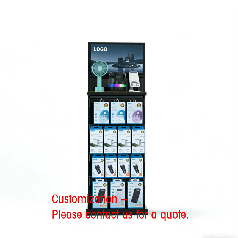 Phone Accessories Rack Display - رفوف معدنية مزدوجة الجوانب متعددة الاستخدامات