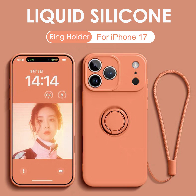 Phone Kickstand Ring - حافظة هاتف مغناطيسية من السيليكون السائل