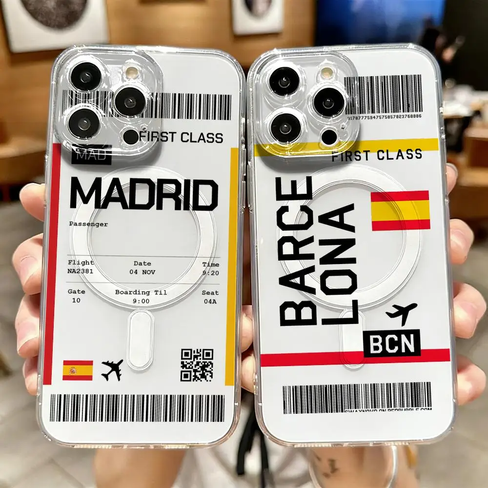 Phone Accessories For Travel - جراب هاتف بتصميم تذكاري من تذكرة