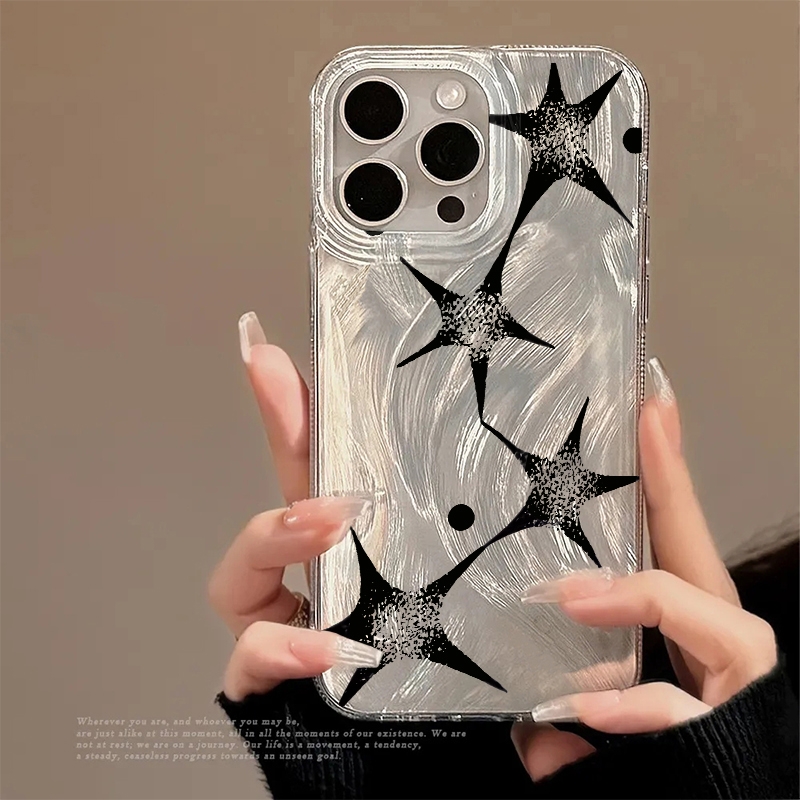 X Phone Accessories - غطاء هاتف بنمط النجمة اللامعة العصري