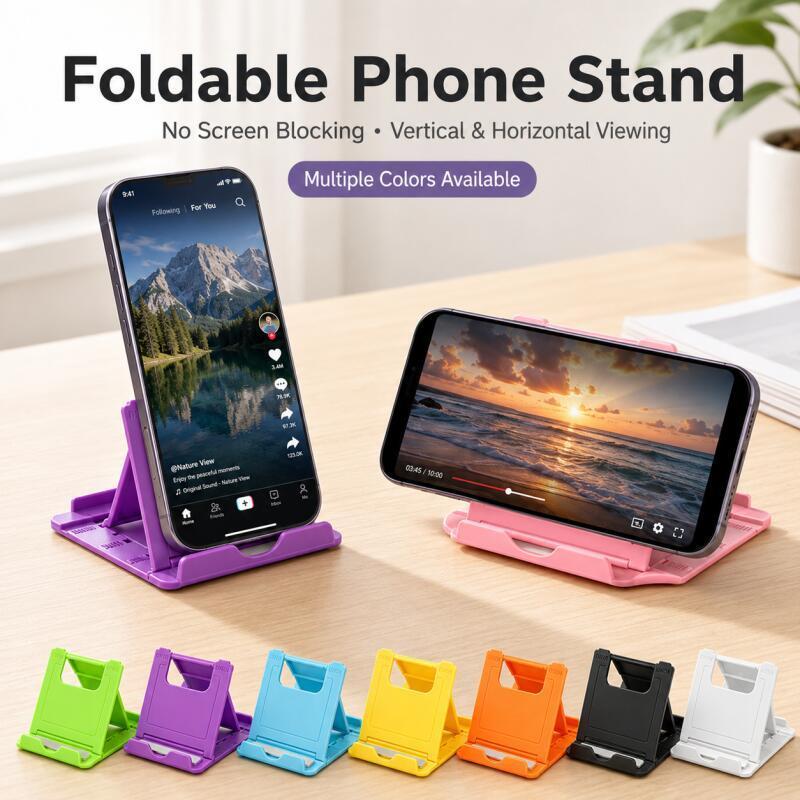 Phone Accessories For Travel - حامل هاتف قابل للطي، حامل مكتبي