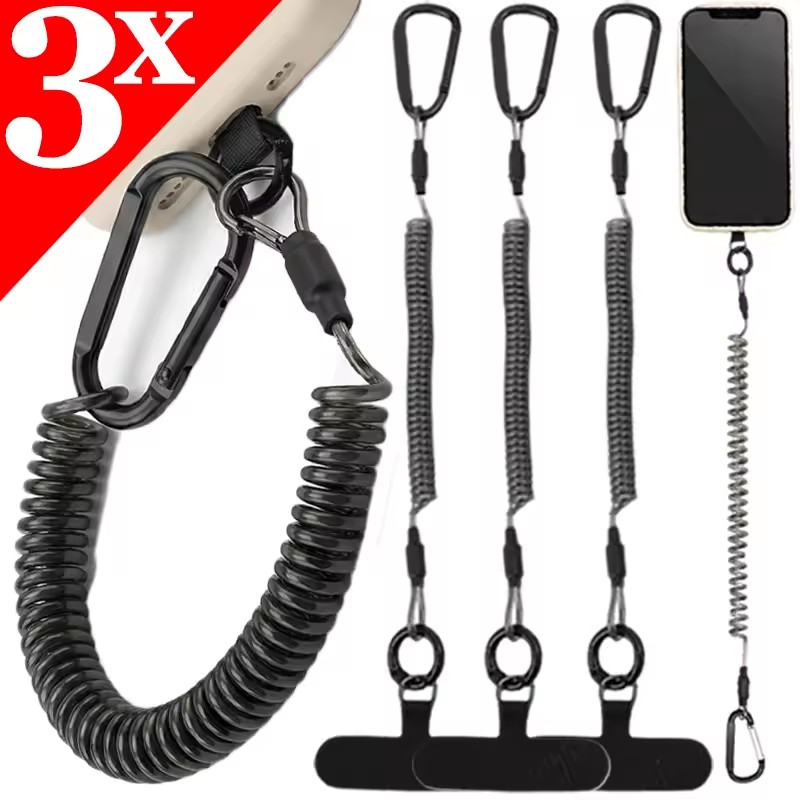 Phone Accessories Keychain - حبل هاتف مرن مضاد للضياع، حبل
