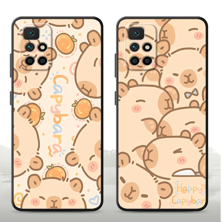X Phone Accessories - غطاء هاتف لطيف بتصميم الكابيبارا لهواتف