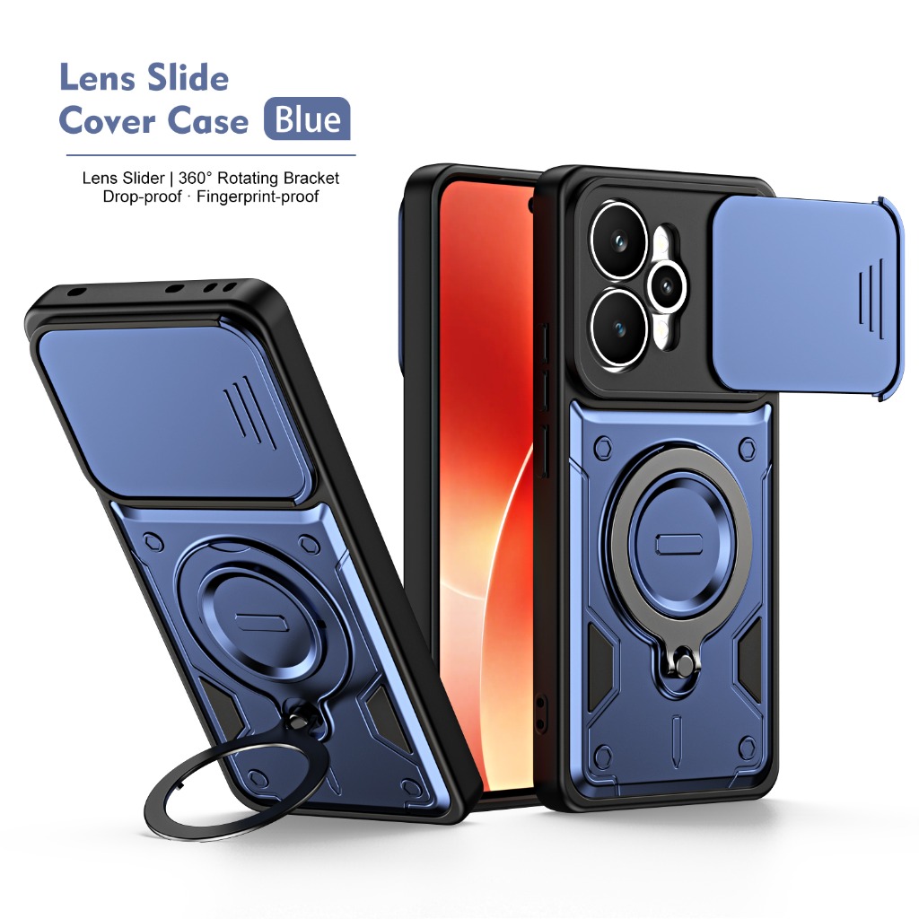 Phone Kickstand Ring - غطاء هاتف مقاوم للصدمات مع غطاء