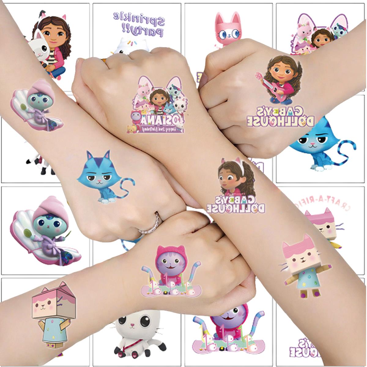 Phone Accessories For 11 Year Old Girl - 20 قطعة من ملصقات الوشم الكرتونية
