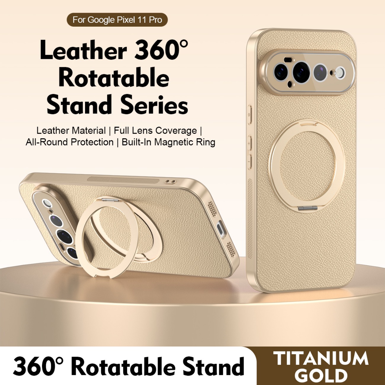 حامل حلقي لحافظة هاتف جلدية مغ - مراجعة Phone Kickstand Ring وسعره