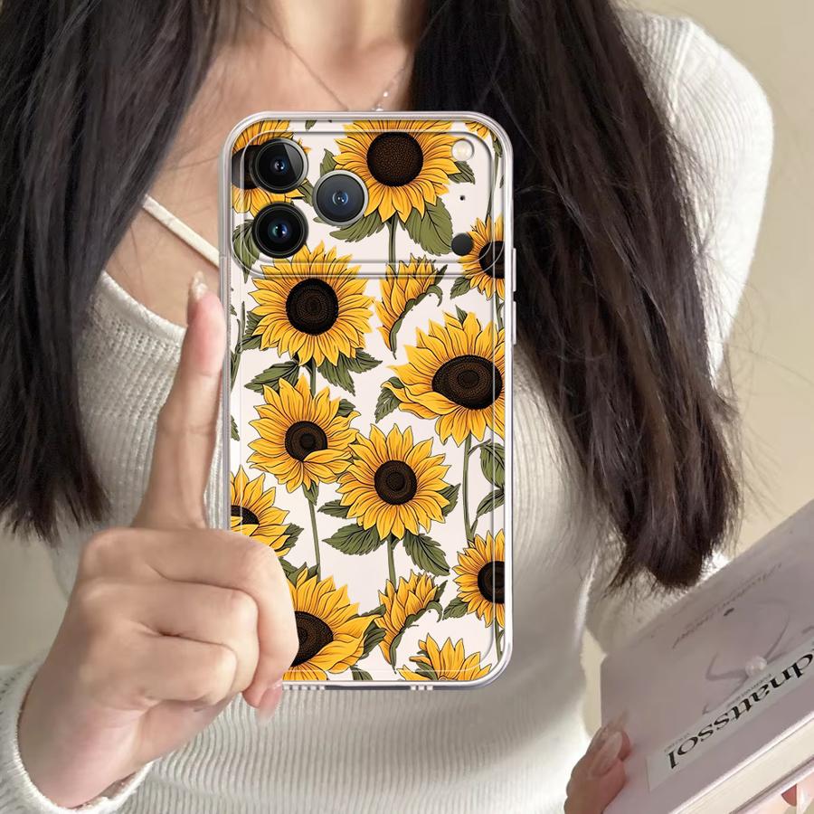 غطاء هاتف شفاف بنمط دوار الشمس - مراجعة Phone Accessories Kiosk وسعره