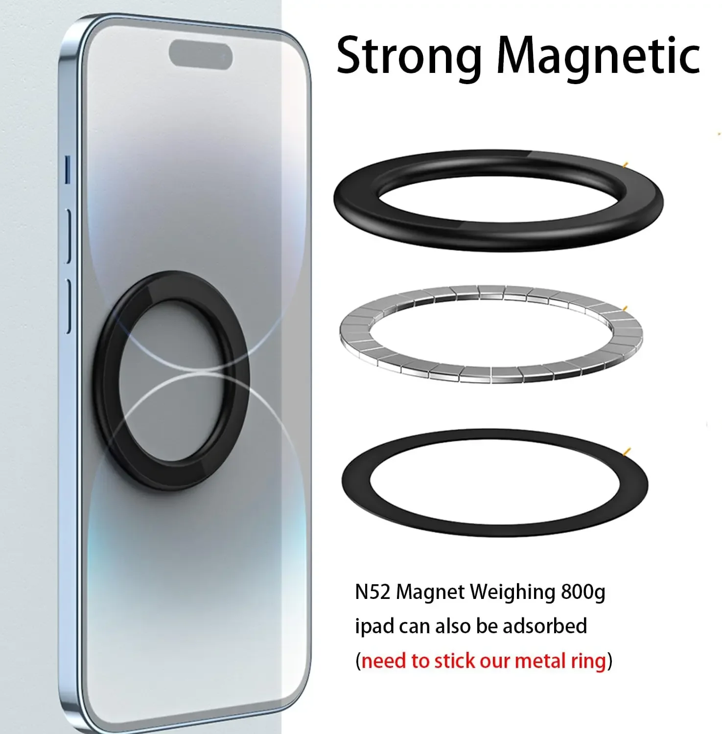 حامل حلقي مغناطيسي لاصق قوي مت - مراجعة Phone Accessories وسعره