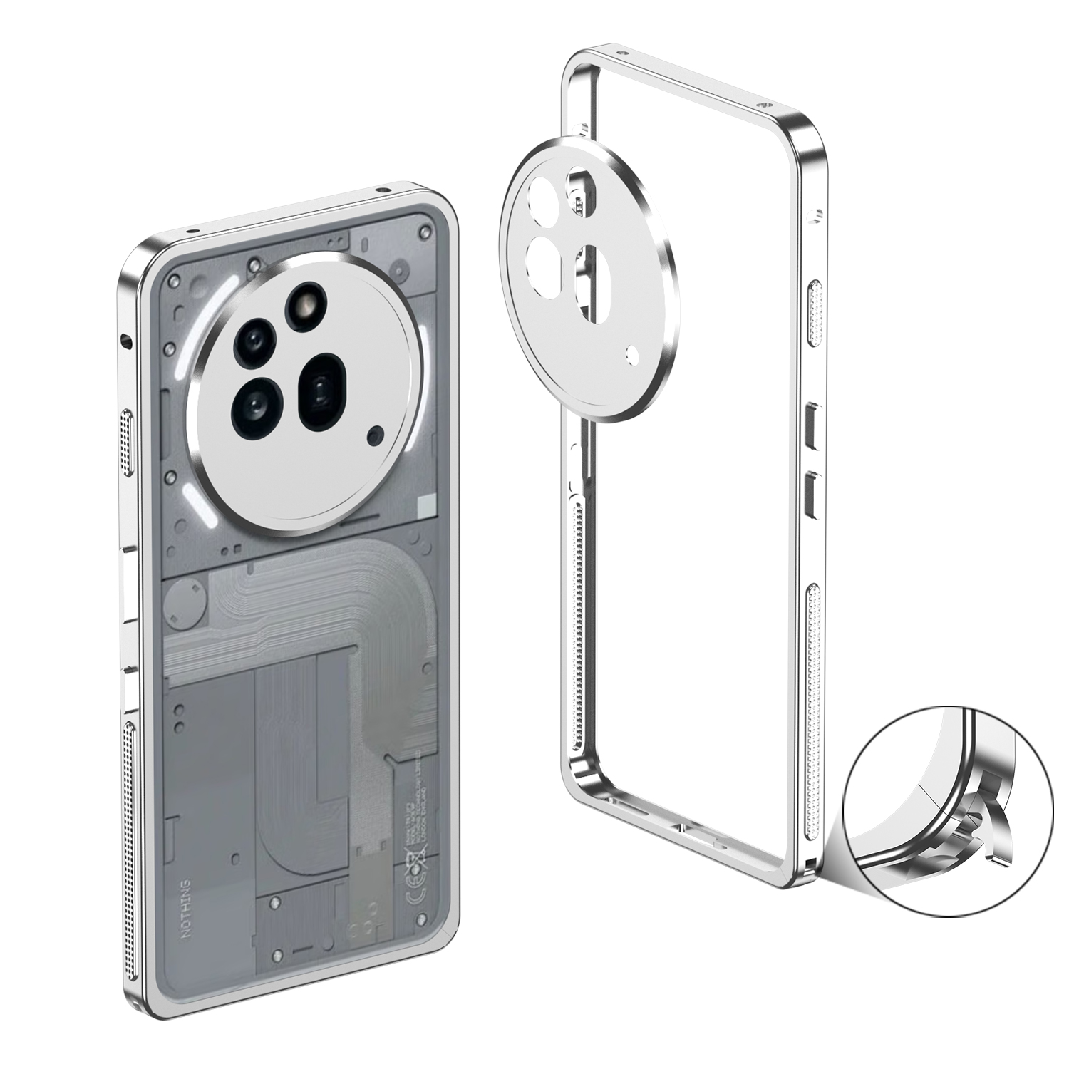 حافظة ممتصة للصدمات فاخرة لهات - مراجعة Phone Accessories Nothing وسعره