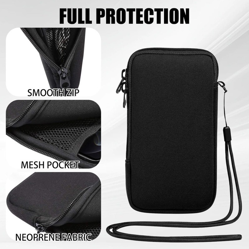 حقيبة هاتف من النيوبرين مع حبل - مراجعة Phone Accessories Pouch وسعره