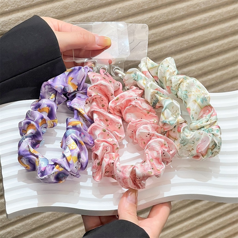 ربطات شعر حريرية ساتان نسائية، - مراجعة Phone Accessories Keychain وسعره