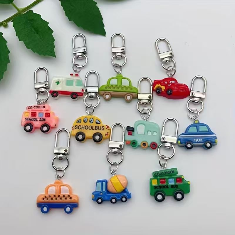 10 قطع من سلسلة مفاتيح السيارة - مراجعة Phone Accessories Keychain وسعره