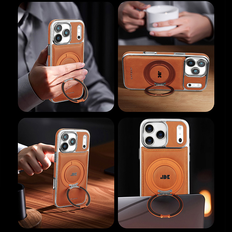 حافظة هاتف جلدية فاخرة بمسند د - مراجعة Phone Kickstand Ring وسعره