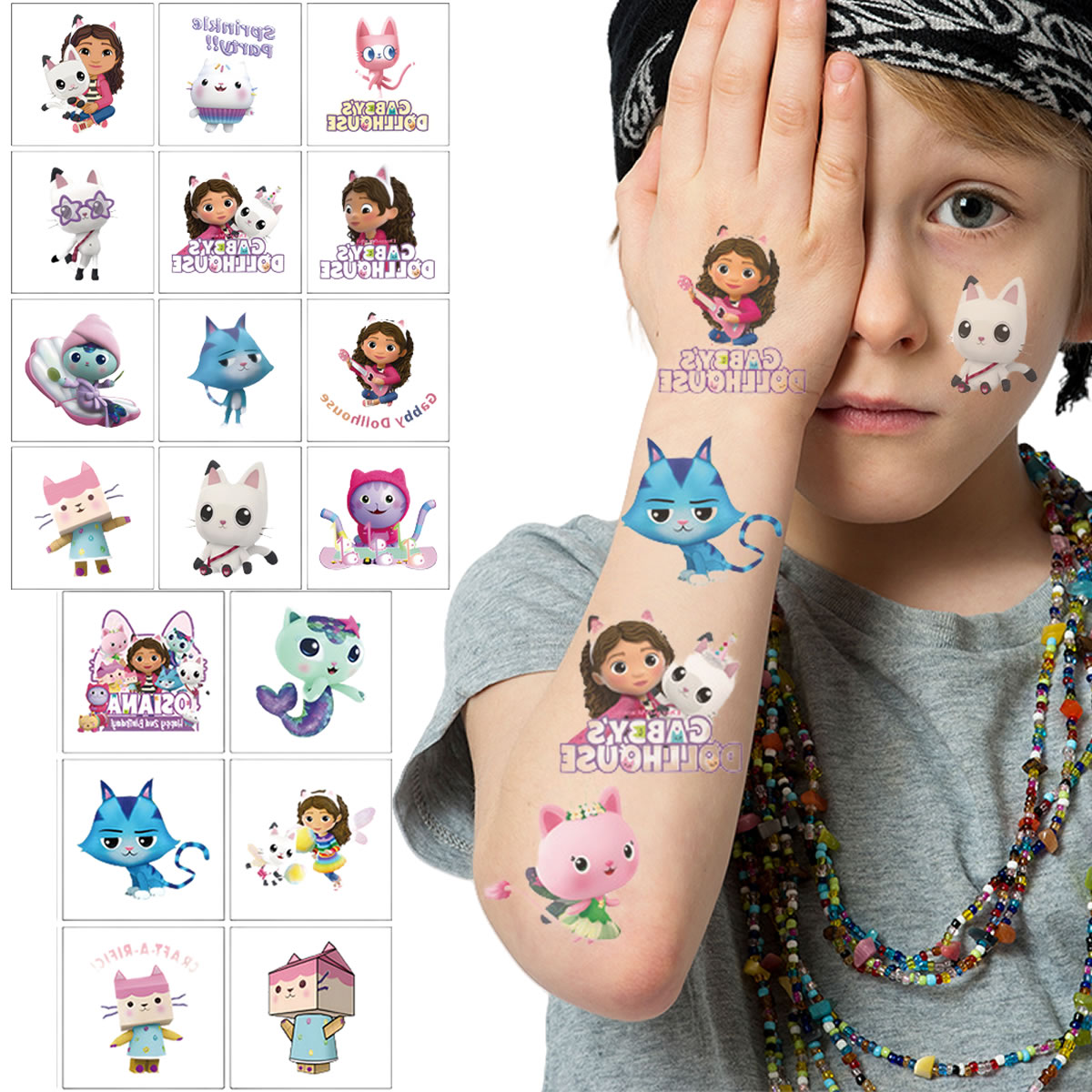 20 قطعة من ملصقات الوشم الكرتو - مراجعة Phone Accessories For 11 Year Old Girl وسعره