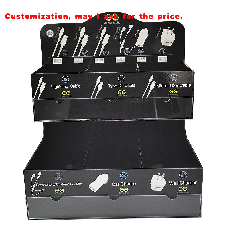 Custom.Tinya كابلات USB حديثة  - مراجعة Phone Accessories Rack Display وسعره