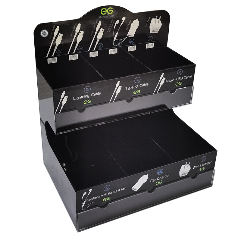 Custom.Tinya كابلات USB حديثة  - مراجعة Phone Accessories Rack Display وسعره